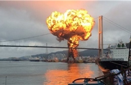 Video ‘bà hỏa’ nuốt chửng hai tàu chở dầu ở bến cảng Hàn Quốc