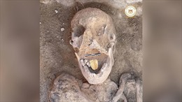 Phát hiện các xác ướp có lưỡi bằng vàng tại Ai Cập
