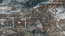 Mỹ, Hàn Quốc theo dõi sát động thái của Triều Tiên tại bãi thử hạt nhân Punggye-ri