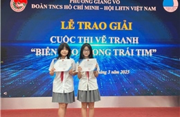 Nét cọ tuổi 15 và tình yêu biển đảo của học sinh 9A7 trường THCS Giảng Võ 2 (Ba Đình, Hà Nội)