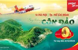 Bay Côn Đảo chỉ từ 0 đồng với &#39;3 ngày vàng&#39; siêu ưu đãi của Vietjet