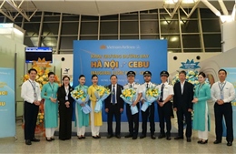 Vietnam Airlines khai trương đường bay thẳng đầu tiên kết nối Hà Nội - Cebu