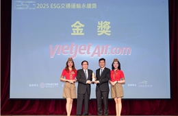Vietjet được vinh danh giải Vàng phát triển bền vững Giao thông vận tải chuẩn ESG 
