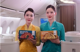 Vietnam Airlines phục vụ pizza 4P’s trên chuyến bay từ tháng 12/2025