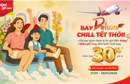 Vietjet giảm 30% giá vé Deluxe, đặt vé bay ngay trong mùa lễ hội xuân
