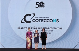 Coteccons 4 năm liên tiếp vào Top 50 Doanh nghiệp phát triển bền vững 