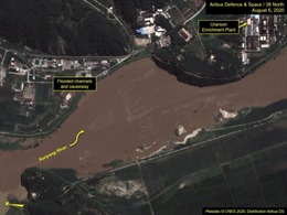 Lũ lụt có thể đã làm hư hại nhà máy hạt nhân của Triều Tiên
