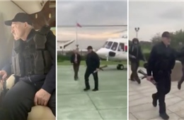 Xuất hiện video Tổng thống Belarus tay cầm súng, đáp máy bay tới dinh tổng thống