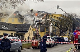 Nổ lớn làm sập một phần tòa nhà chung cư gần thủ đô Vienna (Áo)