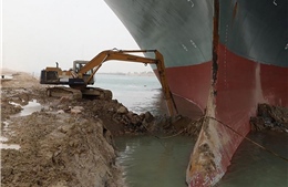 Vụ tàu mắc kẹt trên kênh đào Suez trở thành đề tài chế ảnh trên mạng xã hội