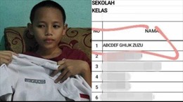 Cậu bé Indonesia 12 tuổi nổi tiếng nhờ có tên độc đáo ABCDEF GHIJK