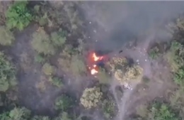 Video băng đảng ma tuý khét tiếng Mexico dùng drone &#39;dội&#39; bom vào căn cứ đối thủ