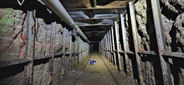 Phát hiện đường hầm ma túy khổng lồ trang bị hệ thống đường sắt ở biên giới Mỹ - Mexico