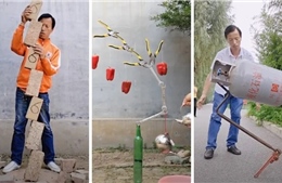 Người đàn ông Trung Quốc nổi tiếng với tài cân bằng đồ vật đáng kinh ngạc