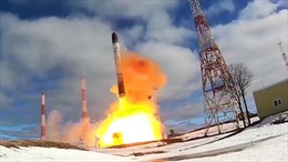 Bộ Quốc phòng Nga tuyên bố đưa tên lửa Sarmat sản xuất hàng loạt đầu tiên vào trực chiến