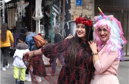 ‎Ngập tràn sắc màu lễ hội Purim tại Israel