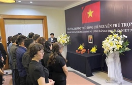 Đại sứ quán Việt Nam tại Indonesia tổ chức lễ viếng và mở sổ tang Tổng Bí thư Nguyễn Phú Trọng