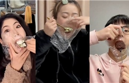 Trào lưu giảm cân kỳ lạ: Che miệng bằng màng bọc để 'ăn mà không nuốt'