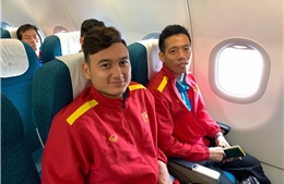 Những hình ảnh các cầu thủ Việt Nam rời Bacolod về Hà Nội