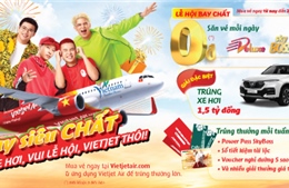 Đón Noel và năm mới với &#39;Bay chất, trúng xe hơi, vui lễ hội, Vietjet thôi&#39;