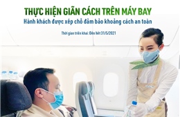 Giãn cách chỗ ngồi trên máy bay, đảm bảo an toàn tuyệt đối cho hành khách