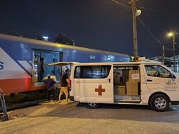 Cận cảnh vận chuyển thiết bị y tế tới Bệnh viện dã chiến TP Hồ Chí Minh