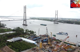 Cầu Mỹ Thuận 2 vượt tiến độ thi công