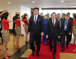 Tổng thống Mông Cổ dự lễ công bố đường bay thẳng Ulaanbaatar - Nha Trang của Vietjet
