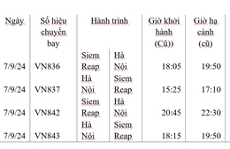 Cục Hàng không Việt Nam điều chỉnh hơn 110 chuyến bay do ảnh hưởng của bão số 3 