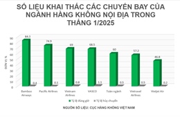 Bamboo Airways là hãng bay đúng giờ nhất cao điểm Tết Ất Tỵ 