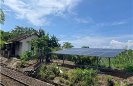 Đưa vào khai thác công trình điện năng lượng mặt trời tại hầm đường sắt Đèo Cả