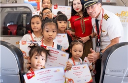 Đón Tết Thiếu nhi 1/6 trên độ cao 10.000 m cùng Vietjet