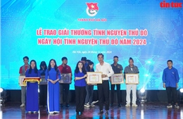 Tuyên dương 10 tập thể, 10 cá nhân tại giải thưởng ‘Tình nguyện Thủ đô’ năm 2024