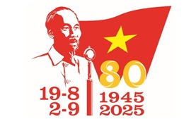 Công bố mẫu biểu trưng sử dụng trong các hoạt động tuyên truyền Kỷ niệm 80 năm Cách mạng tháng Tám và Quốc khánh 2/9