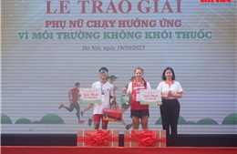 Lần đầu tiên tổ chức giải chạy ‘Phụ nữ chạy hưởng ứng Vì môi trường không khói thuốc’