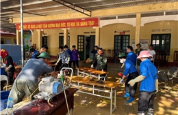 Tuổi trẻ Thủ đô tiếp sức Thái Nguyên và Lạng Sơn khắc phục hậu quả bão lũ