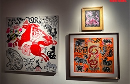 Hào khí xuân trong tranh ‘Thánh mã’ 