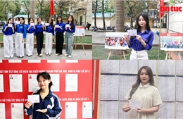 Cử tri trẻ lần đầu đi bầu cử: Tự hào cầm lá phiếu công dân 