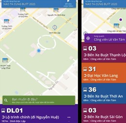 Sở GTVT TP Hồ Chí Minh ra mắt ứng dụng thông tin vận tải hành khách trên thiết bị di động