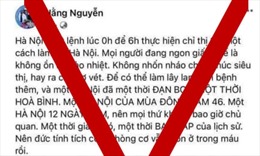 Chủ tài khoản Facebook &#39;Hằng Nguyễn&#39; bị phạt 5 triệu đồng vì đăng tin gây hoang mang dư luận