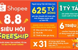 Shopee đạt kỷ lục mới tại sự kiện 8.8: Hơn 1 tỷ tấn sản phẩm bán ra