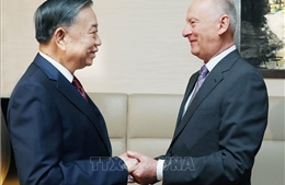Tổng Bí thư, Chủ tịch nước Tô Lâm tiếp Trợ lý Tổng thống, Chủ tịch Hội đồng Biển Liên bang Nga