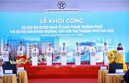 Thủ tướng Lê Minh Hưng dự lễ khởi công các dự án nhà ở cho thuê và đường sắt đô thị Hà Nội