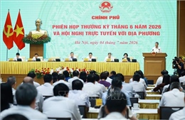 Nghị quyết phiên họp Chính phủ thường kỳ tháng 6/2026 và Hội nghị Chính phủ với địa phương