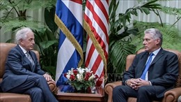 Chủ tịch Cuba Miguel Diaz-Canel tiếp Chủ tịch Ủy ban Đối ngoại Thượng viện Mỹ