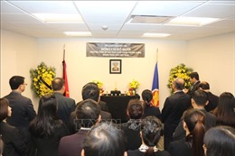 Tổ chức trọng thể Lễ viếng, mở sổ tang nguyên Tổng Bí thư Đỗ Mười tại Liên hợp quốc
