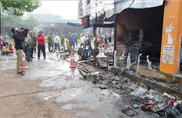 Cửa hàng hoa bùng cháy dữ dội sau tiếng nổ lớn, 2 thiếu nữ chết ngạt