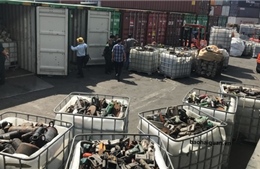 Phát hiện, thu giữ 20 container rác thải công nghiệp nhập khẩu từ Nhật Bản
