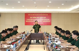 Đại tướng Ngô Xuân Lịch thăm Trụ sở Trung tâm Phát thanh - Truyền hình Quân đội