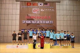 Vicem Hoàng Thạch 1 vô địch đồng đội nam Giải bóng bàn Quốc tế cúp Hoàng Thạch 2019